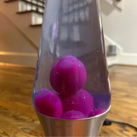 Lava Lamp Vinatge‎ Purple Pink Starlite Base Lamp See Pictures and Video